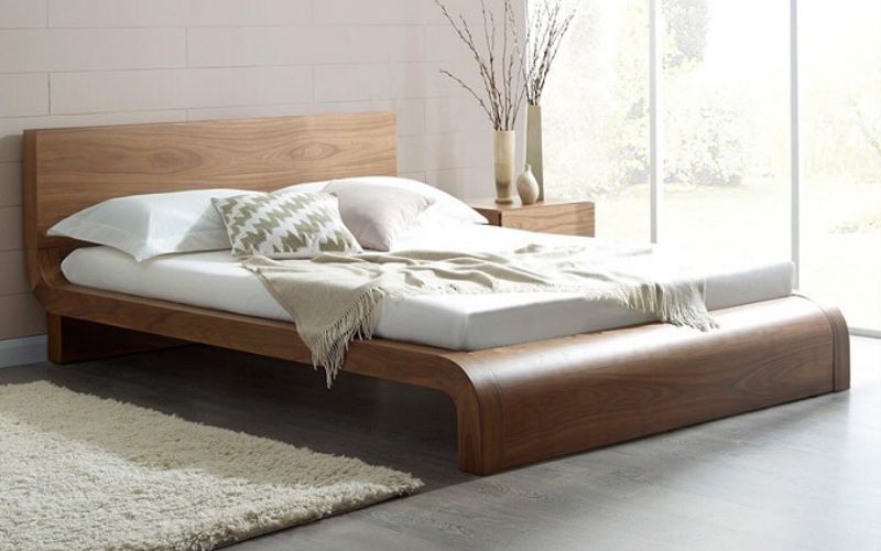 Mẫu giường gỗ hiện đại