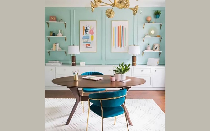 Tổng hợp các mẫu thiết kế nội thất màu xanh ngọc đẹp, ấn tượng