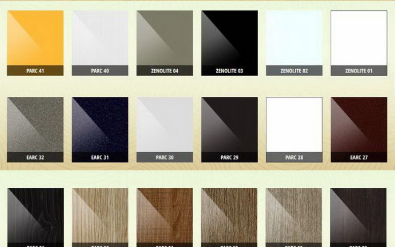 Bảng màu gỗ công nghiệp MDF trong kiến trúc nội thất