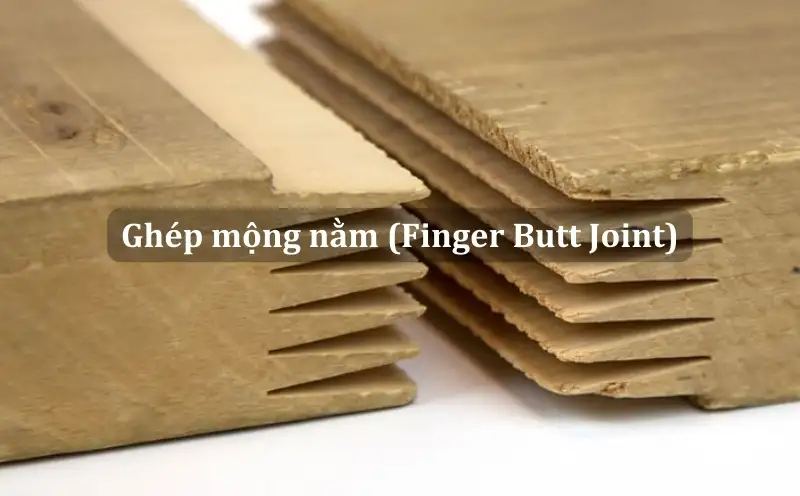 Ghép mộng nằm (Finger Butt Joint)