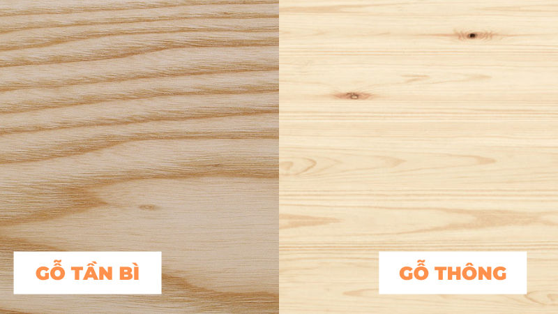 So sánh gỗ tần bì - Gỗ ash với các loại gỗ khác
