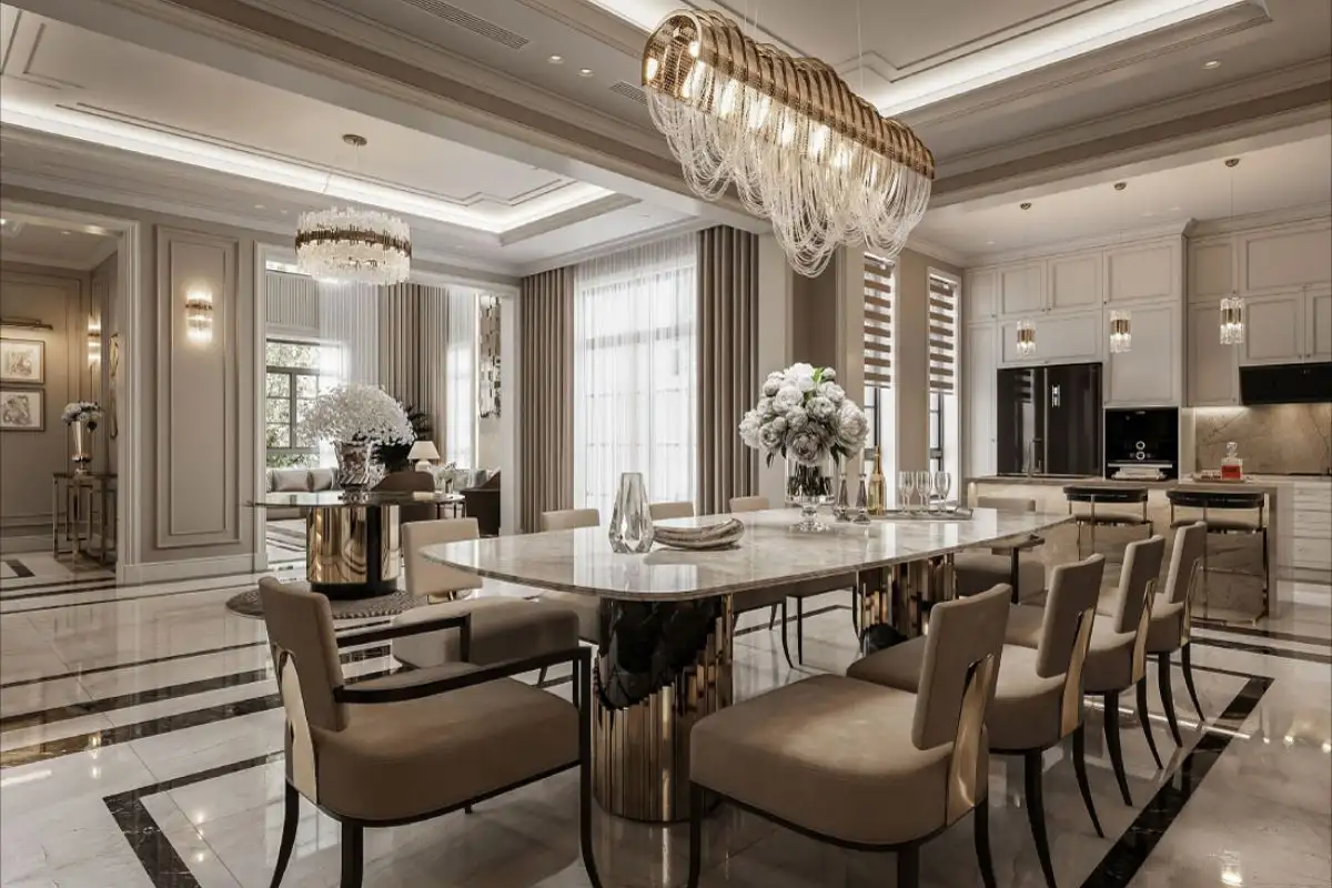 Phòng bếp tân cổ điển