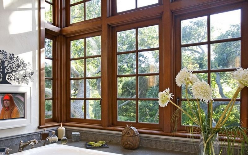 Mẫu cửa sổ gỗ tự nhiên