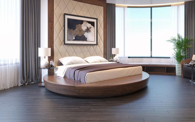 Mẫu giường gỗ tự nhiên