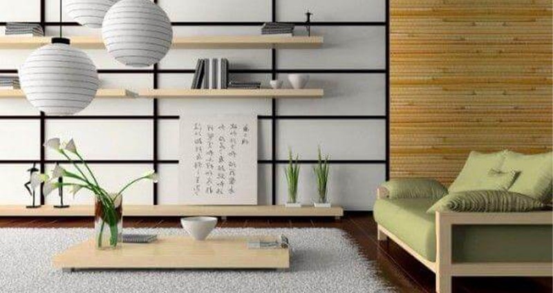 Thiết kế phòng khách nội thất Nhật Bản