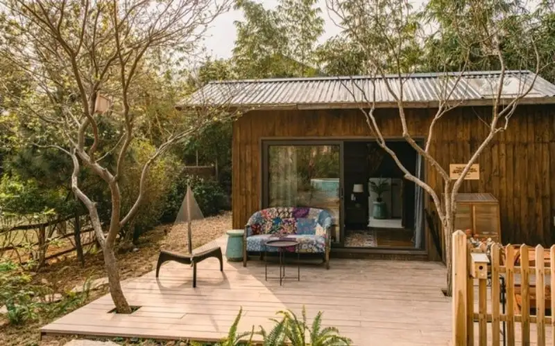 Mẫu nhà gỗ đẹp kết hợp nghỉ dưỡng