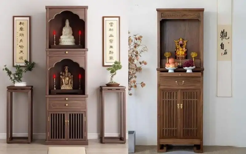 Tủ thờ gỗ gọn gàng