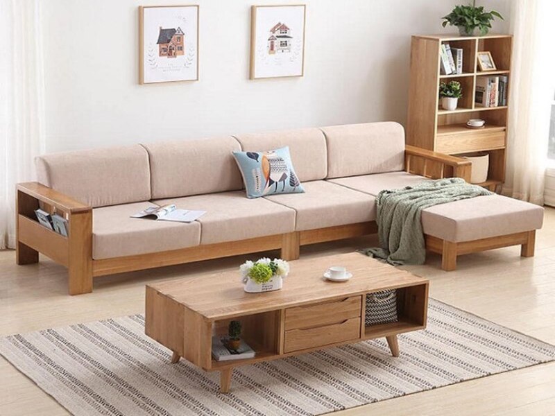 Những ưu điểm của sofa gỗ công nghiệp