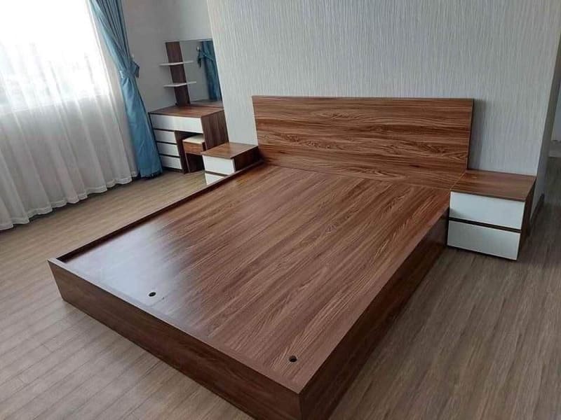 Ưu điểm của giường hộp gỗ công nghiệp