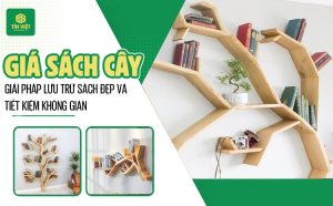 Giá sách cây - Giải pháp lưu trữ sách đẹp và tiết kiệm không gian