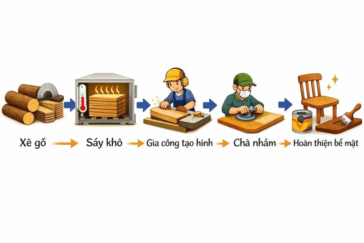 Giai đoạn sản xuất và chế biến
