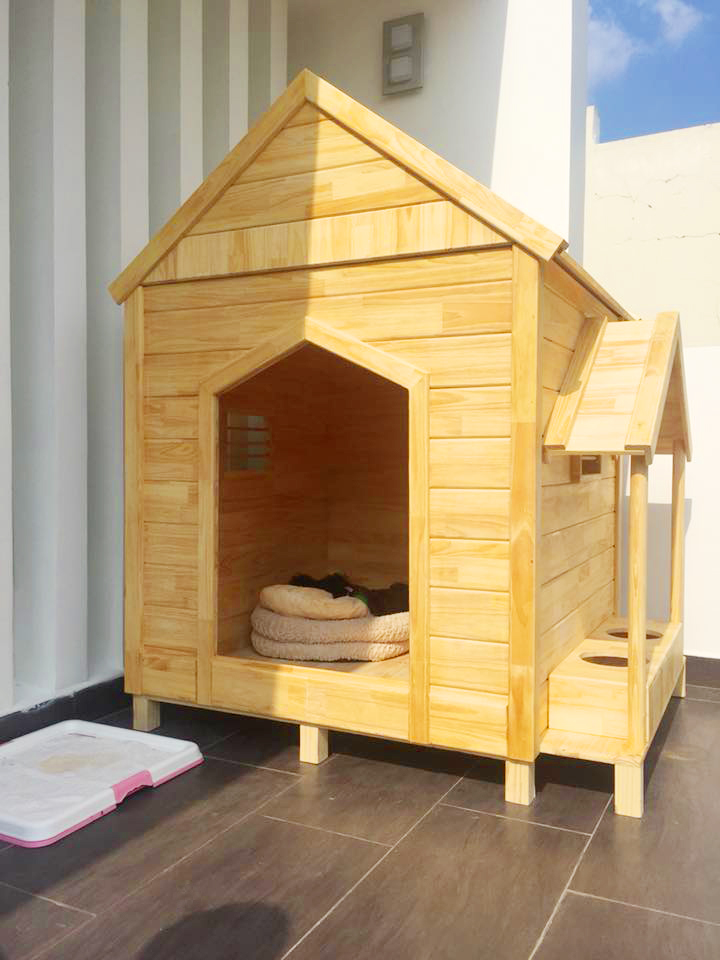 Nhà Gỗ Cho Thú Cưng Bằng Gỗ Công Nghiệp