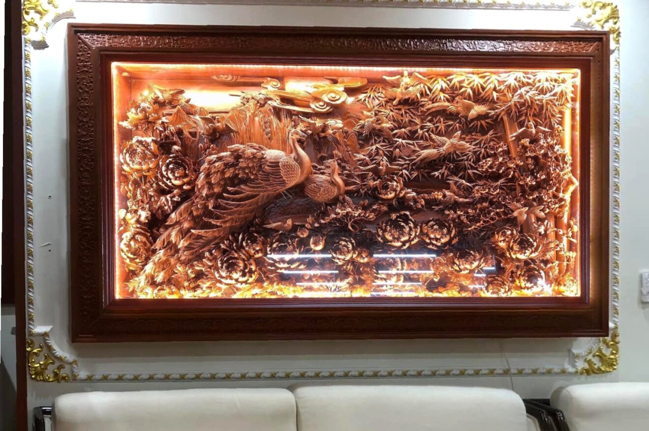 Mẫu khung tranh gỗ đẹp cho phong cách cổ điển