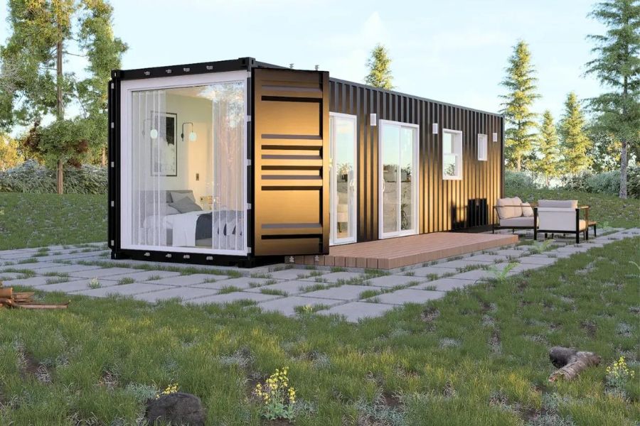 Mẫu Nhà Gỗ Lắp Ghép Dạng Container
