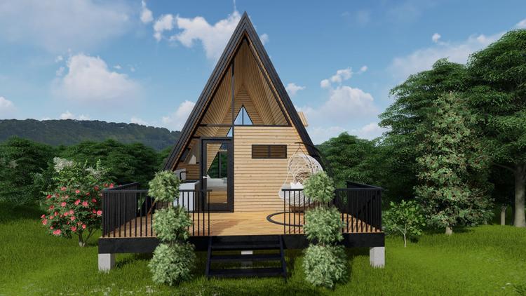 Mẫu Nhà Gỗ Lắp Ghép