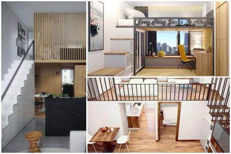 Decor phòng trọ có gác lửng