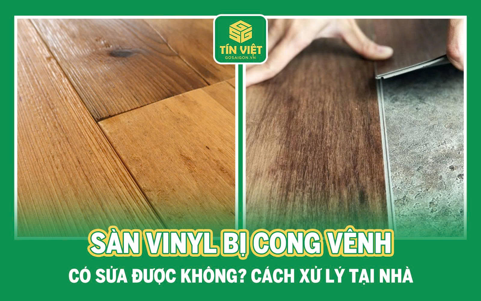 Sàn vinyl bị cong vênh