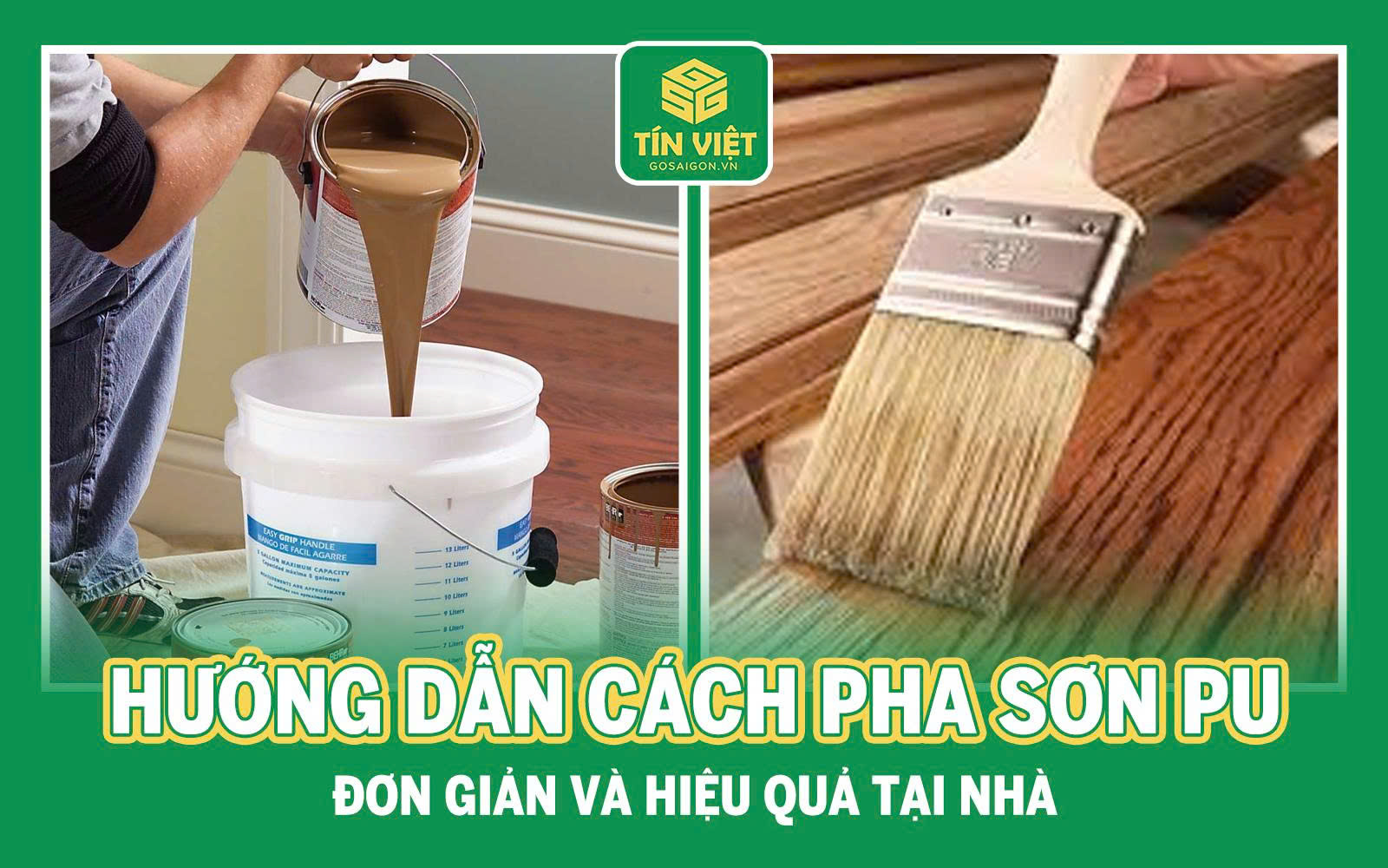 Cách pha sơn pu