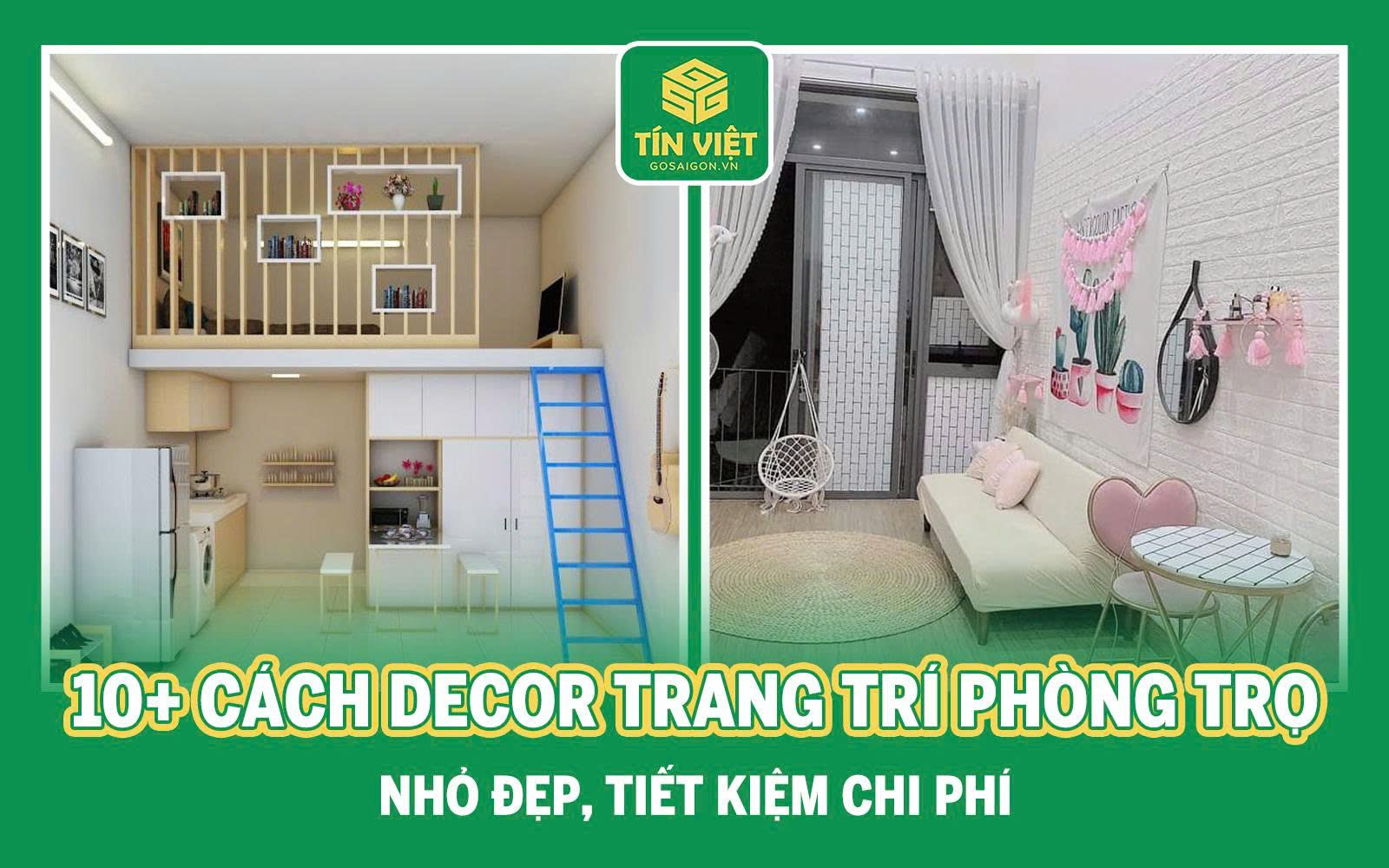 10+ Cách Decor Trang Trí Phòng Trọ Nhỏ Đẹp, Tiết Kiệm Chi Phí