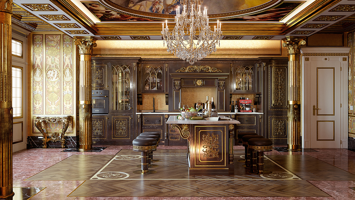 Nội Thất Baroque được chạm khắc tinh vi