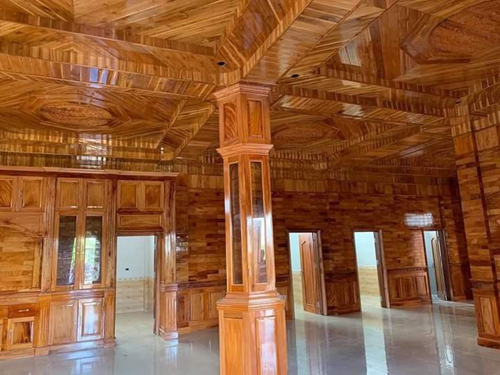 Trần gỗ tự nhiên đảm bảo tính thẩm mỹ