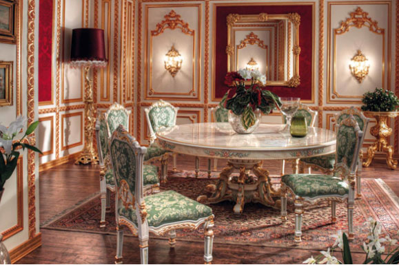 Tổng thể phòng khách Rococo