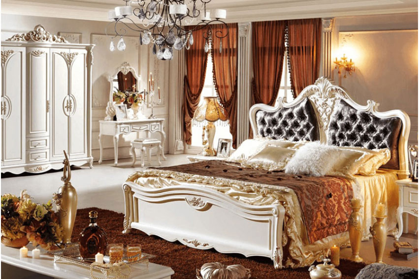 Phòng ngủ sang trọng mang phong cách Rococo