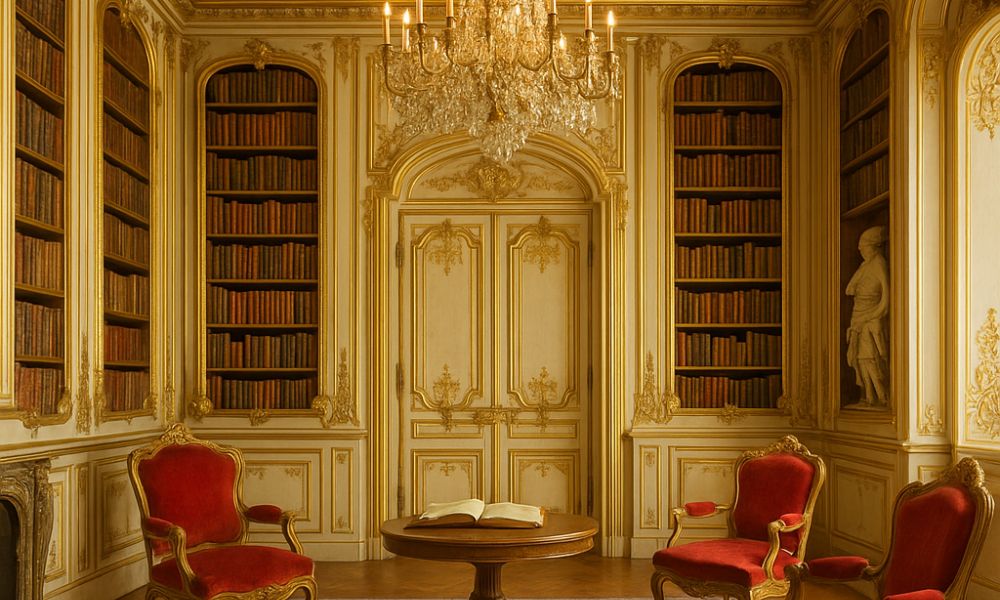 Thư viện gia đình trong phong cách Rococo
