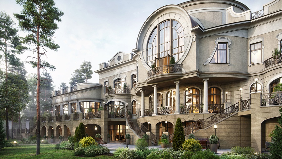 Kiến trúc trong phong cách Art Nouveau tràn đầy sự phóng khoáng, sang trọng
