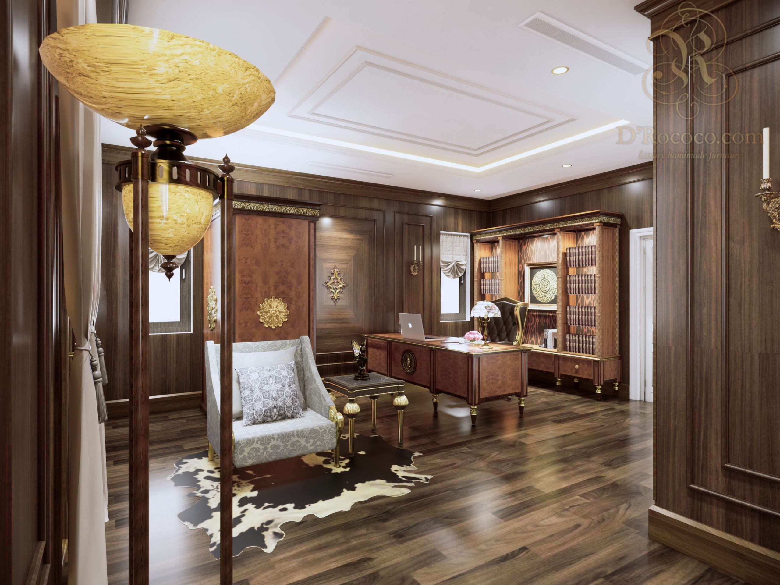 Đồ gỗ nội thất phong cách Rococo tinh xảo