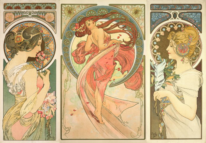 Đường cong mềm mại của phong cách Art Nouveau