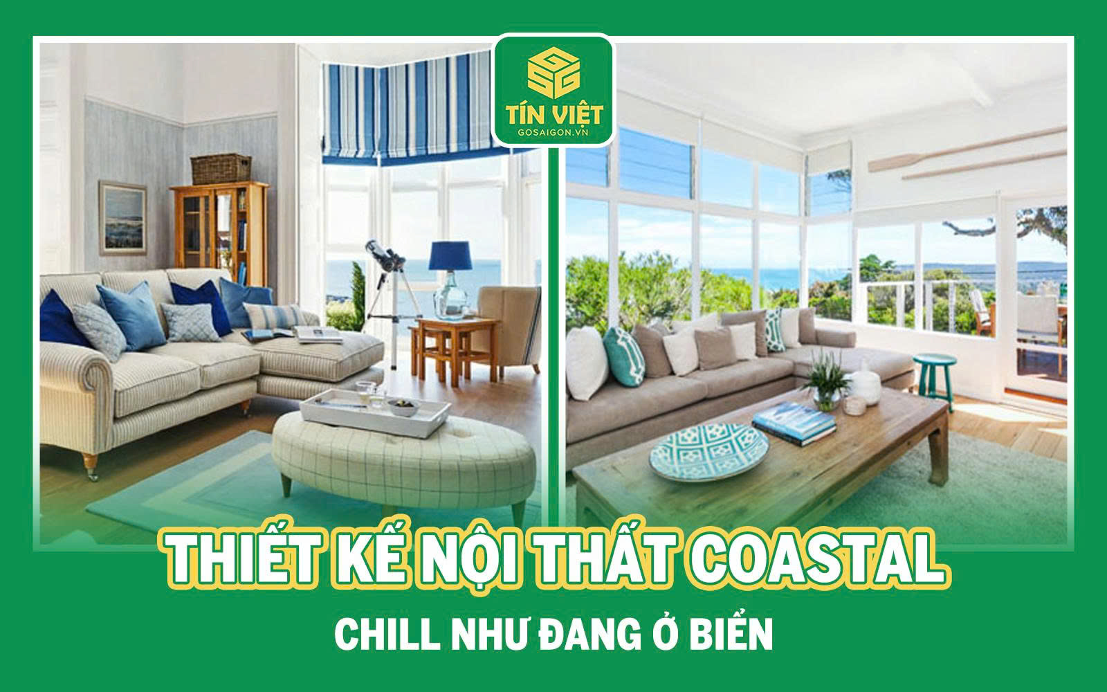 Phong Cách Thiết Kế Nội Thất Coastal