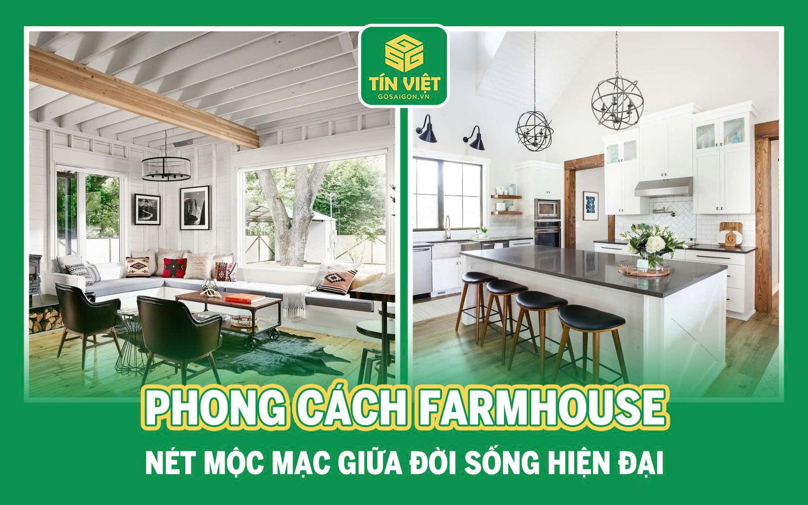 Phong Cách Farmhouse: Nét Mộc Mạc Giữa Đời Sống Hiện Đại