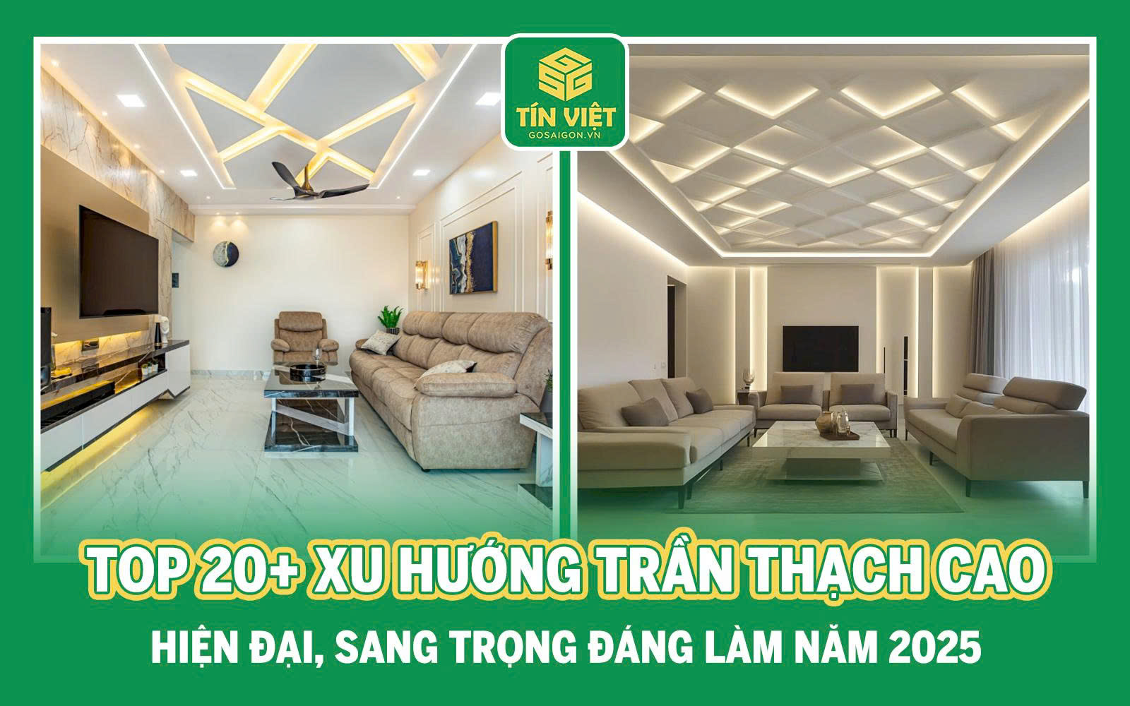 Xu Hướng Trần Thạch Cao Hiện Đại