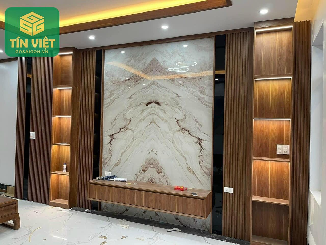 Tấm nhựa PVC giả đá là lựa chọn tối ưu cho những ai muốn sở hữu không gian sang trọng