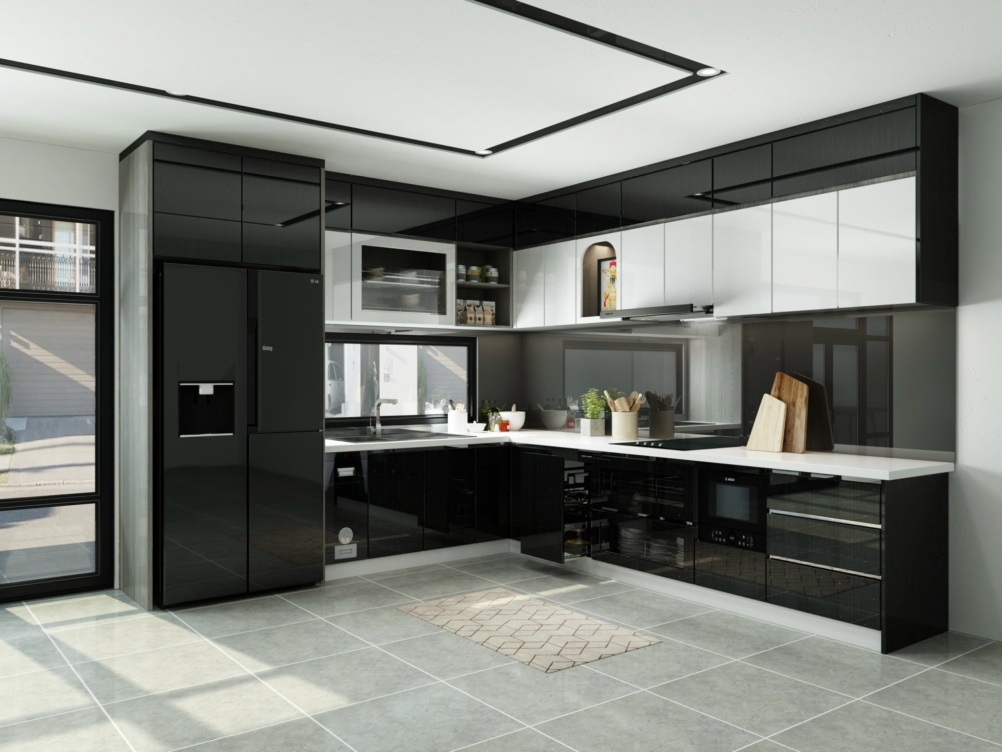 Ứng dụng thực tế của ván phủ Acrylic bóng gương trong nội thất