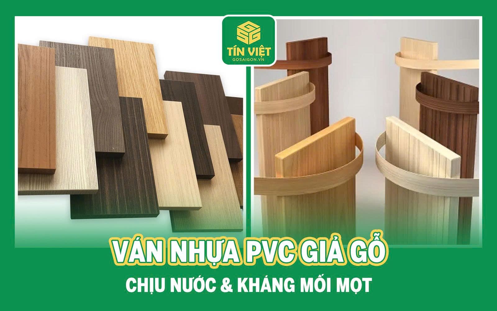Ván Nhựa PVC Giả Gỗ – Chịu Nước & Kháng Mối Mọt