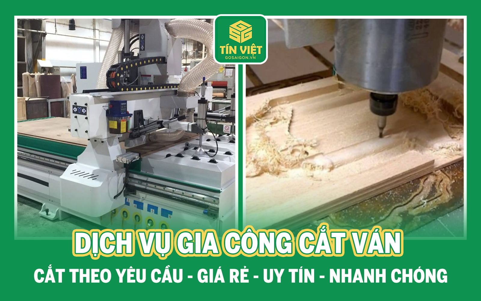 Dịch vụ gia công cắt ván giá rẻ