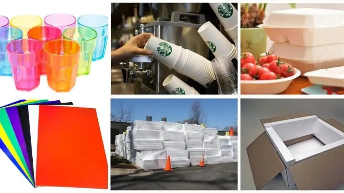 Nhựa PS thường được dùng để làm gì trong thực tế?