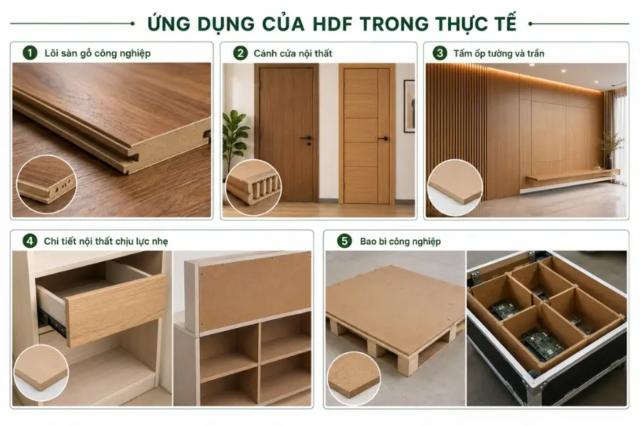 Ứng dụng của ván hdf