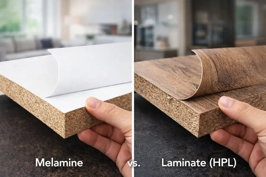 Melamine so với Laminate (HPL)