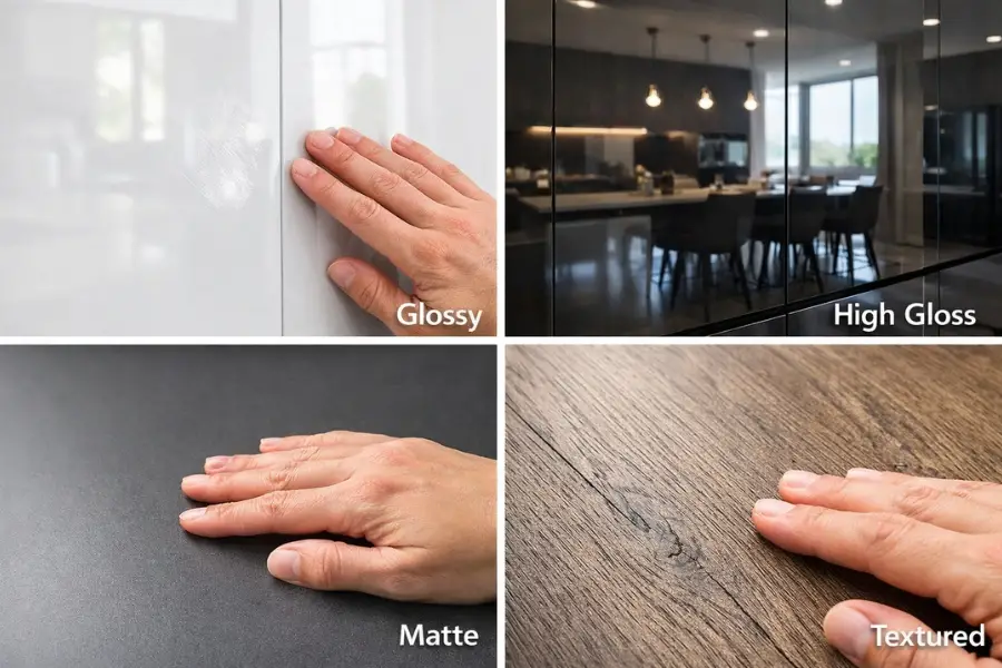 Các hiệu ứng bề mặt Melamine phổ biến Hiệu 