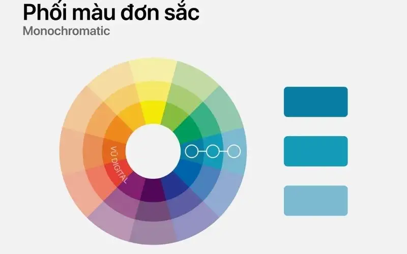 Cách phối tông màu lạnh đẹp