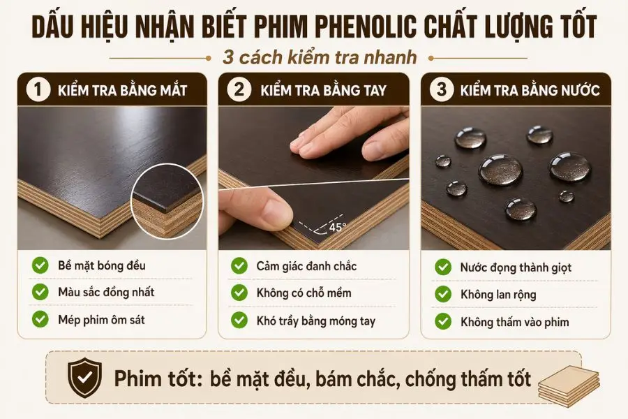 Dấu Hiệu Nhận Biết Phim Phenolic