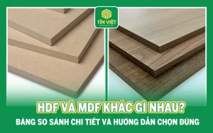 gỗ hdf và mdf khác gì nhau