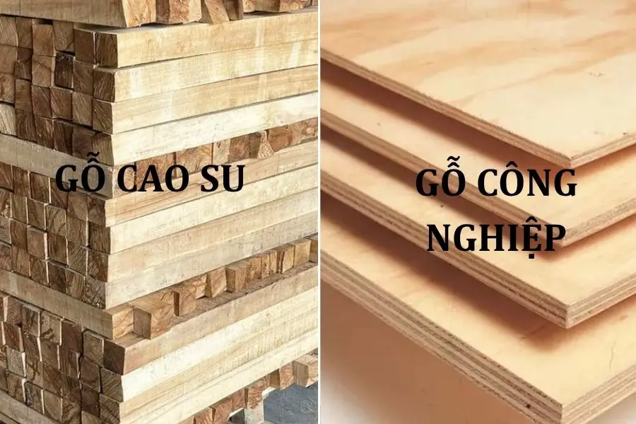 Gỗ cao su và gỗ công nghiệp