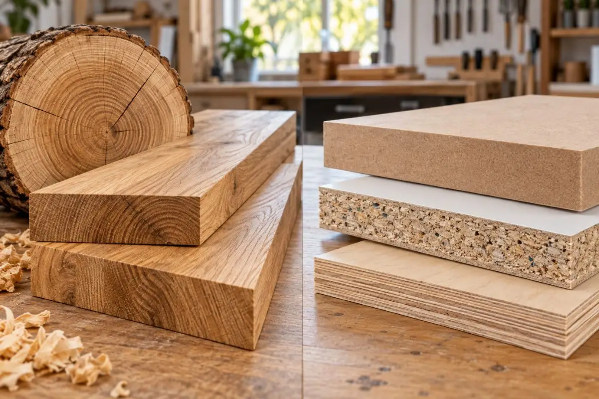 Gỗ Sồi Và Gỗ Công Nghiệp Khác Nhau Ở Điểm Nào?